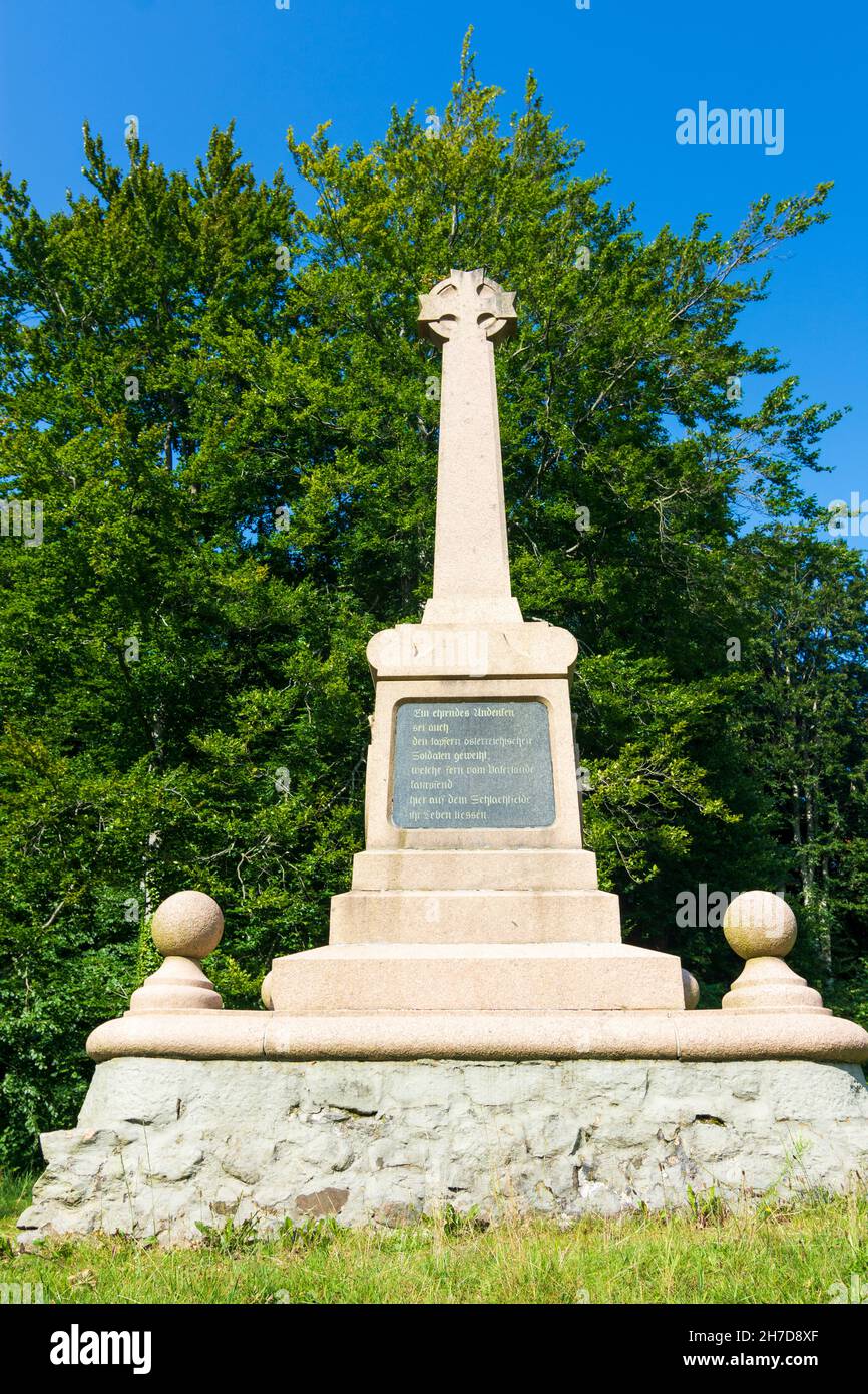 Oeversee: Monument danois de la bataille de Sankelmark (ou bataille d'Oeversee) à Binnenland, Schleswig-Holstein, Allemagne Banque D'Images