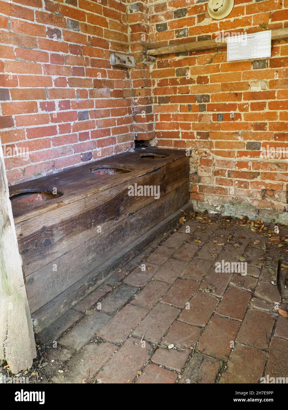 Privé, toilettes extérieures, Royaume-Uni Banque D'Images