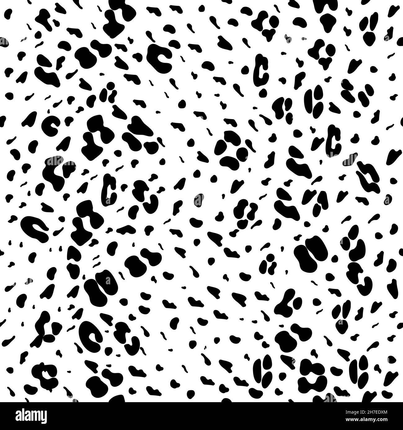 Motif noir et blanc sans coutures léopard.Motif léopard.Motif ocelot sans couture pour papier peint, papier d'emballage, textile. Illustration de Vecteur