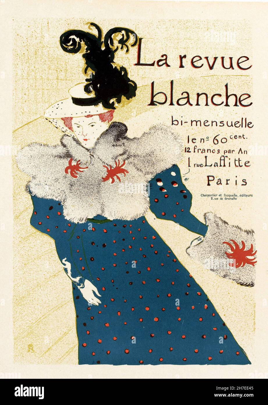 Poster publicitaire le magazine Henri de Toulouse-Lautrec, par Henri de Toulouse-Lautrec, 1890 Banque D'Images