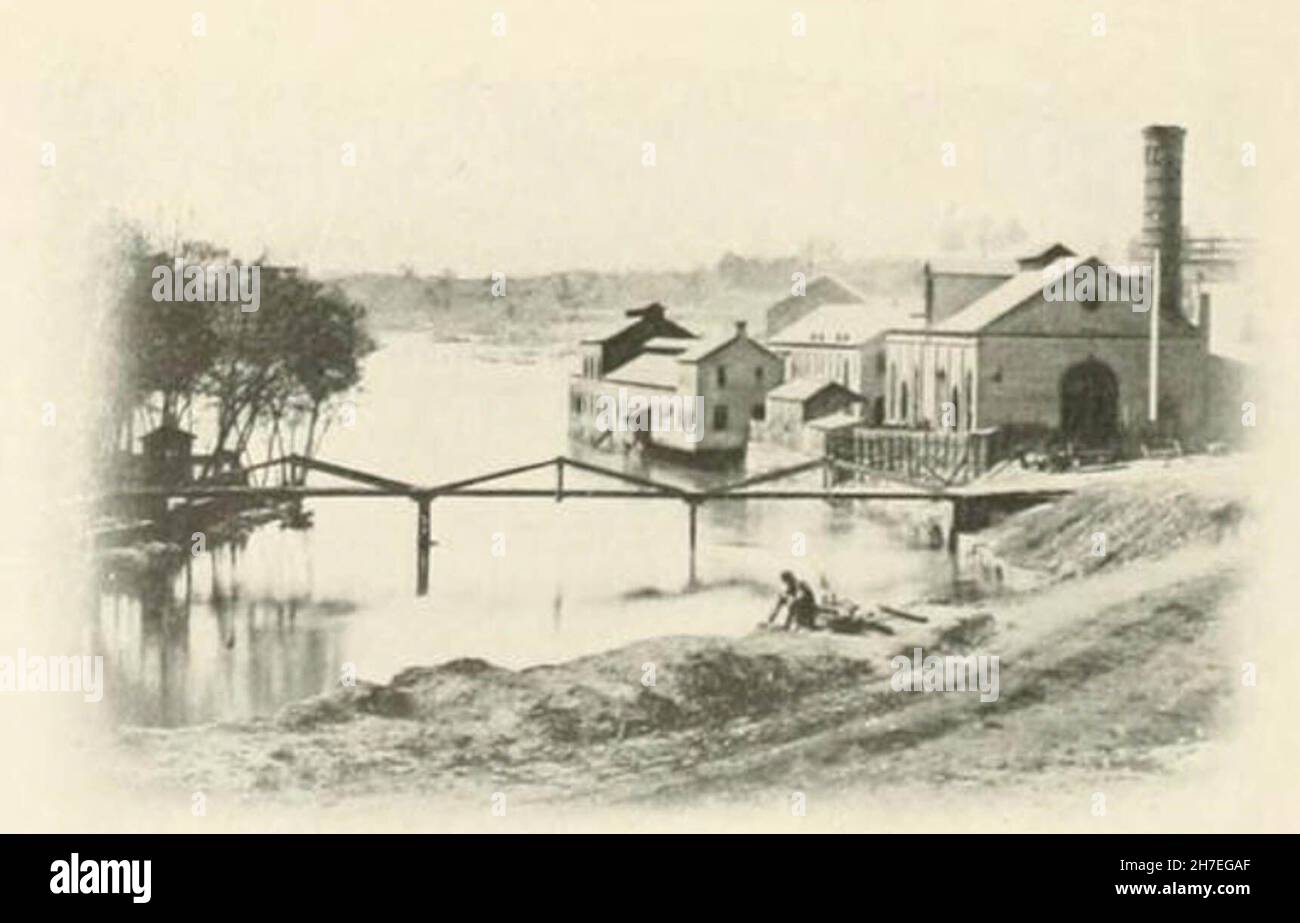 Tredegar Iron Works à Richmond où la Confédération a fabriqué des armes lourdes p. 307. Banque D'Images