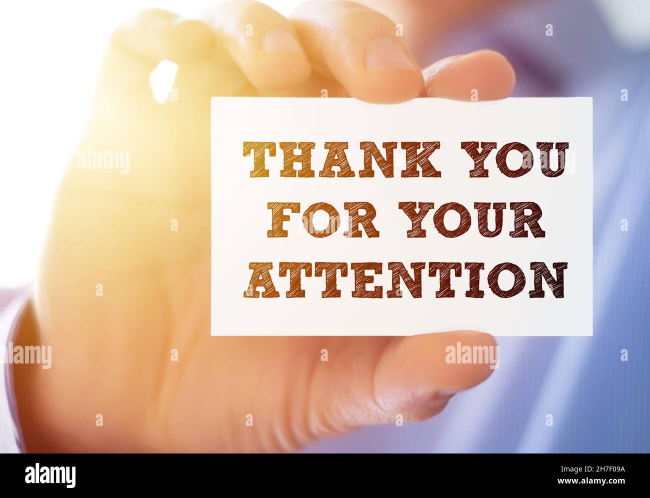 Merci pour votre attention Banque de photographies et d’images à haute résolution Alamy