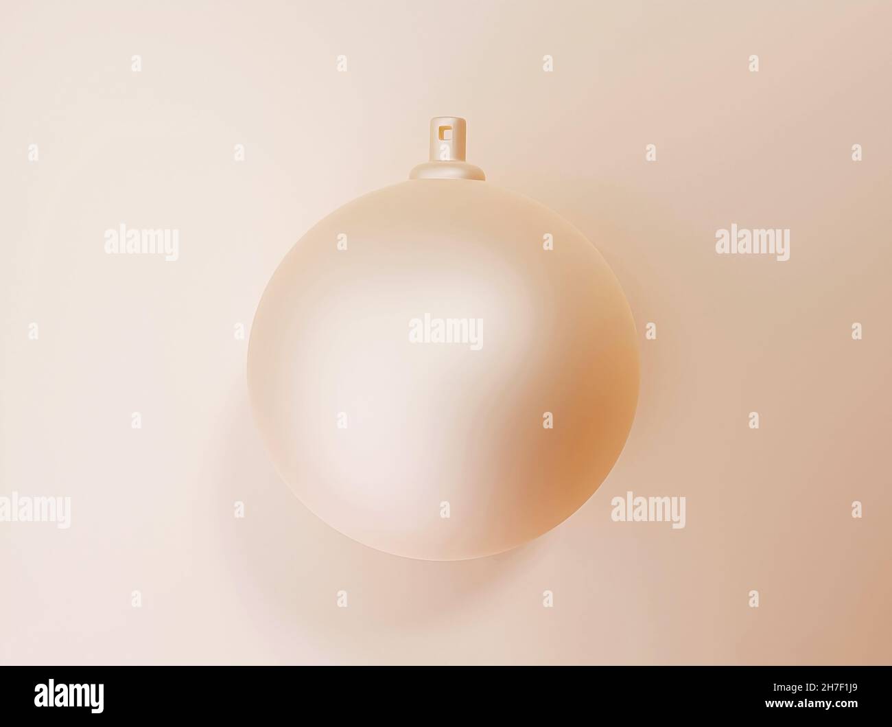 Arrière-plan délicat de boule d'arbre minimaliste, illustration 3d Banque D'Images