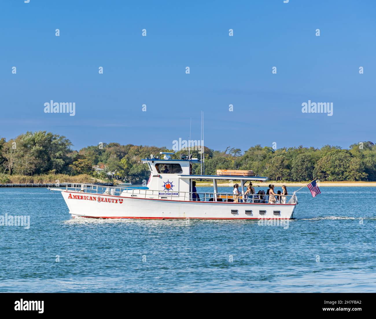 Bateau d'affrètement American Beauty avec passagers Banque D'Images