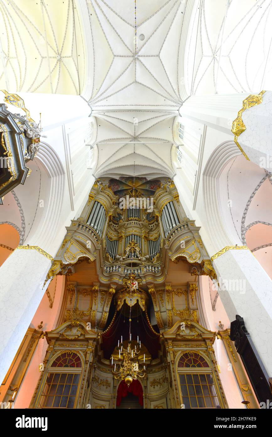 ALLEMAGNE.MECKLEMBOURG-POMÉRANIE-OCCIDENTALE.ROSTOCK.LES ORGANES DE L'ÉGLISE SAINT-MARIE. Banque D'Images