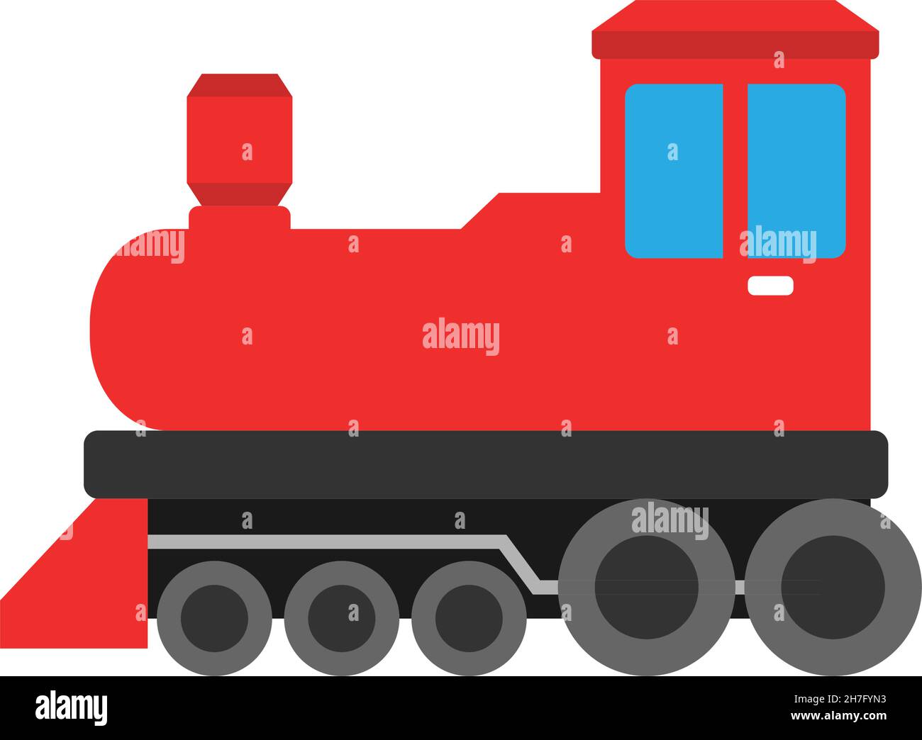 Illustration du modèle de conception de l'icône du train de locomotives à vecteur isolé Illustration de Vecteur