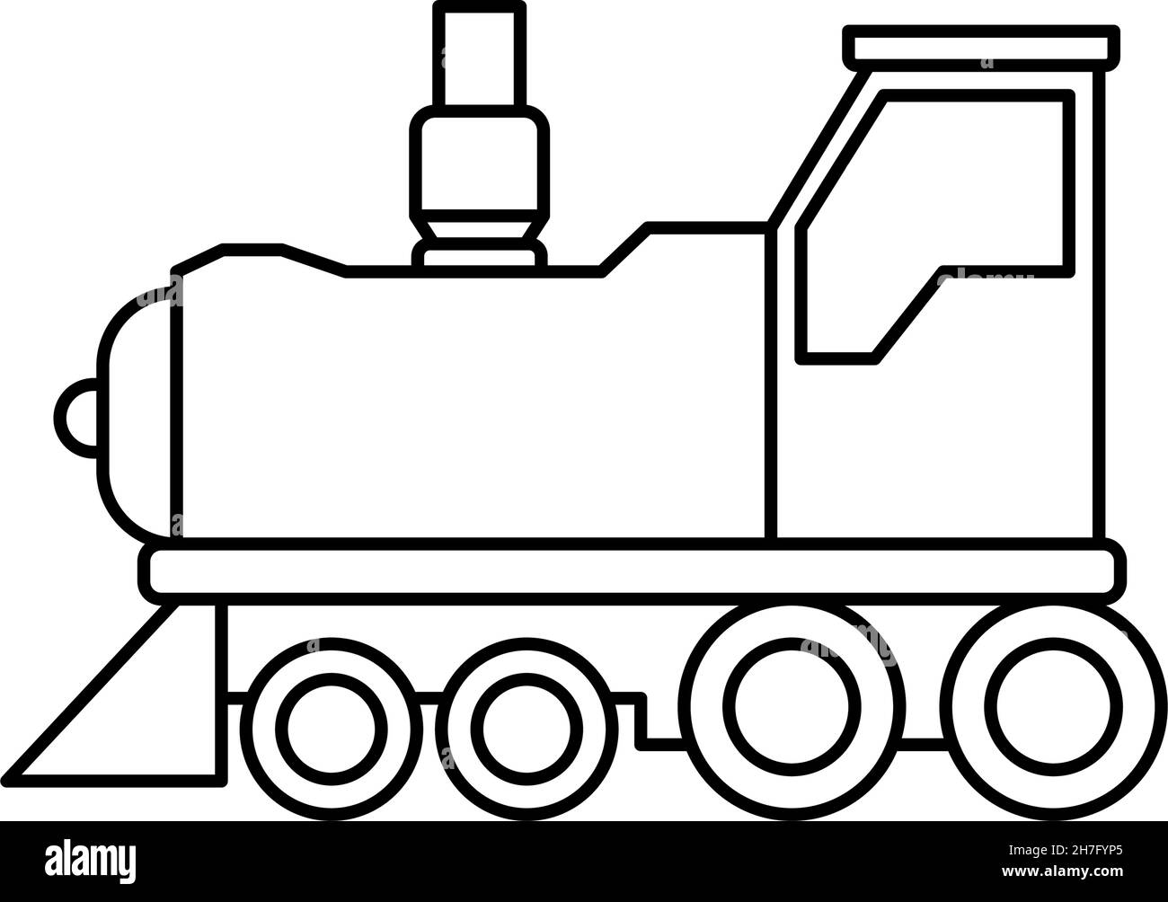 Illustration du modèle de conception de l'icône du train de locomotives à vecteur isolé Illustration de Vecteur