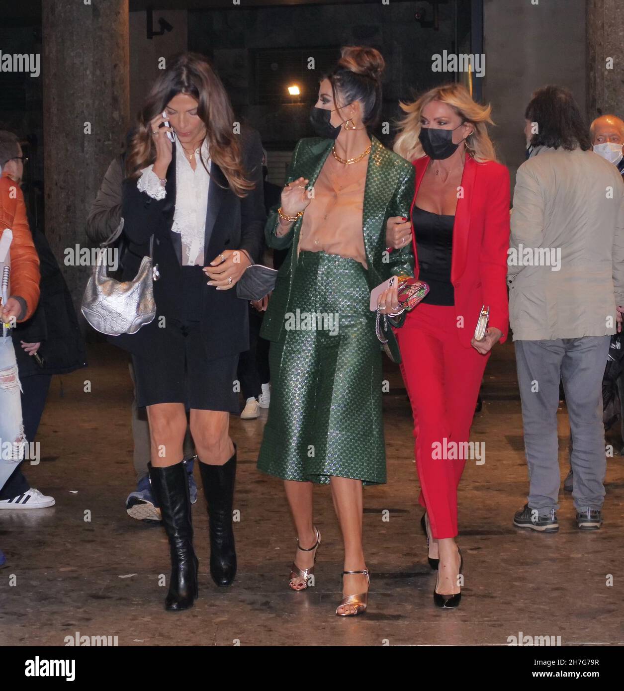 Soirée de gala à la première du film House of Gucci avec de nombreux invités italiens et internationaux dont la protagoniste Gaga Banque D'Images
