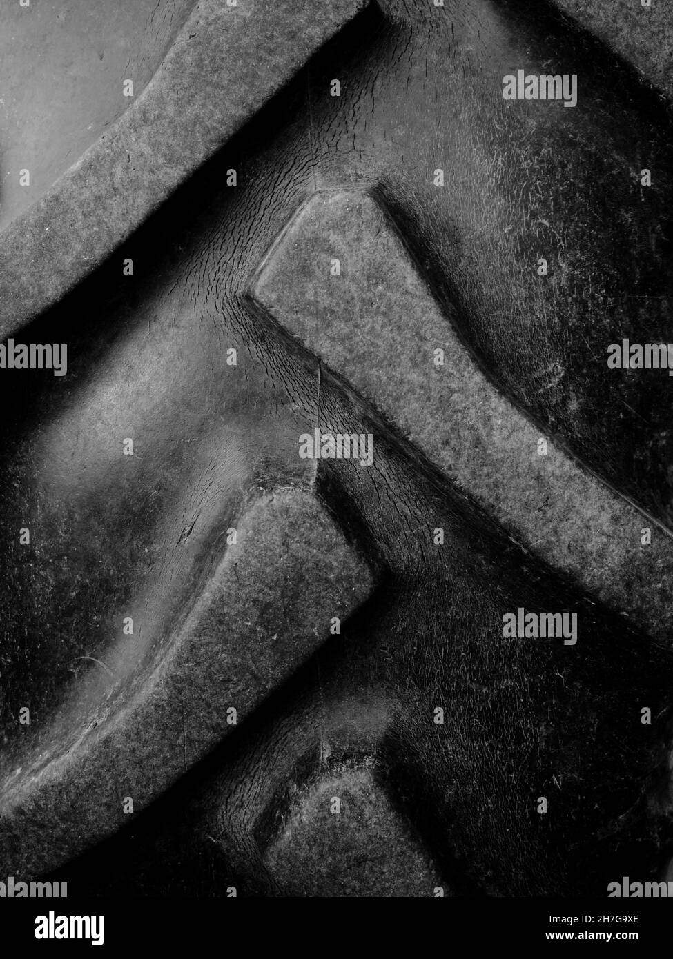 Bande de roulement de pneus de tracteur d'occasion extra-robuste Banque D'Images