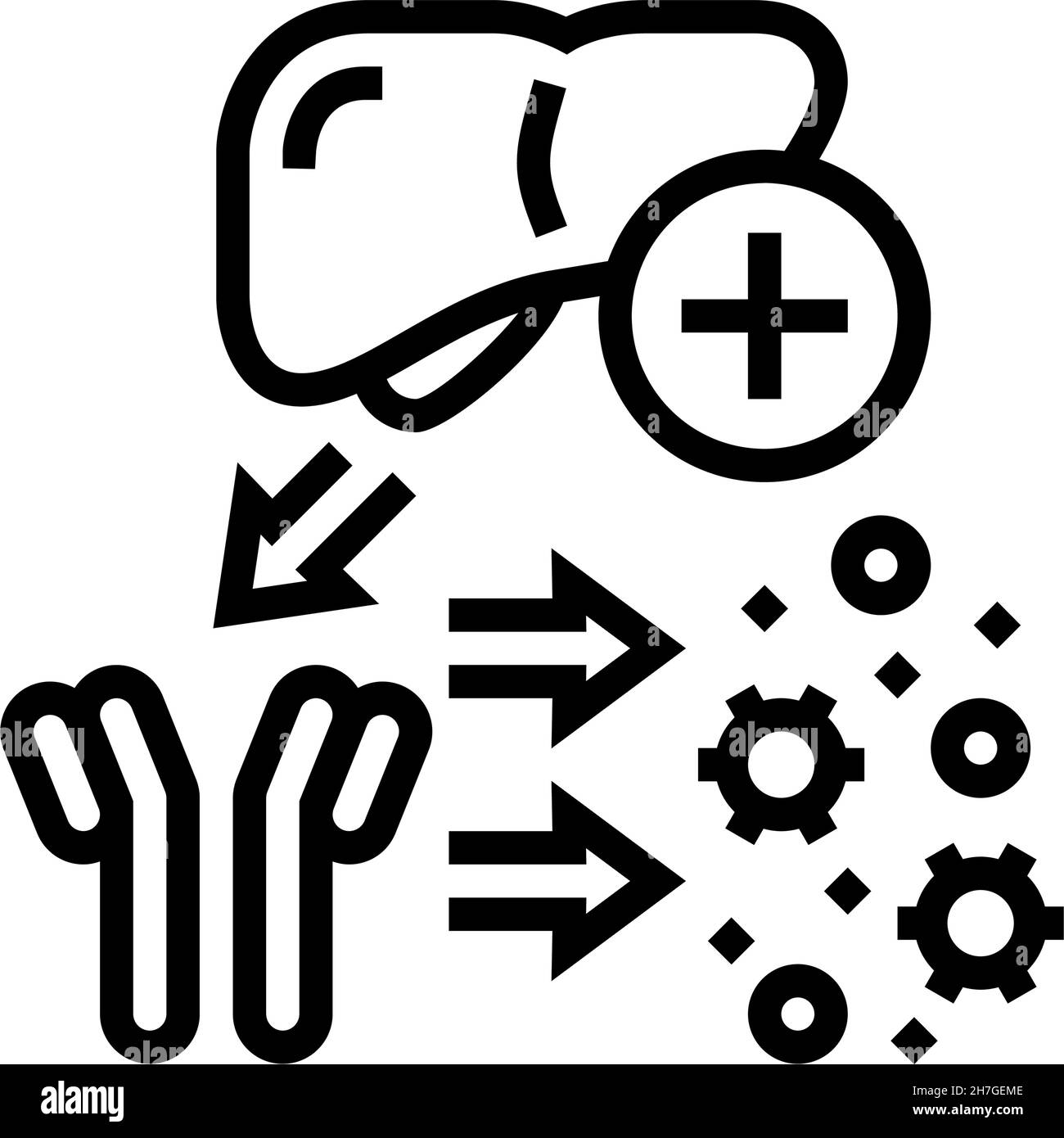 illustration vectorielle de l'icône de ligne de système complémentaire Illustration de Vecteur
