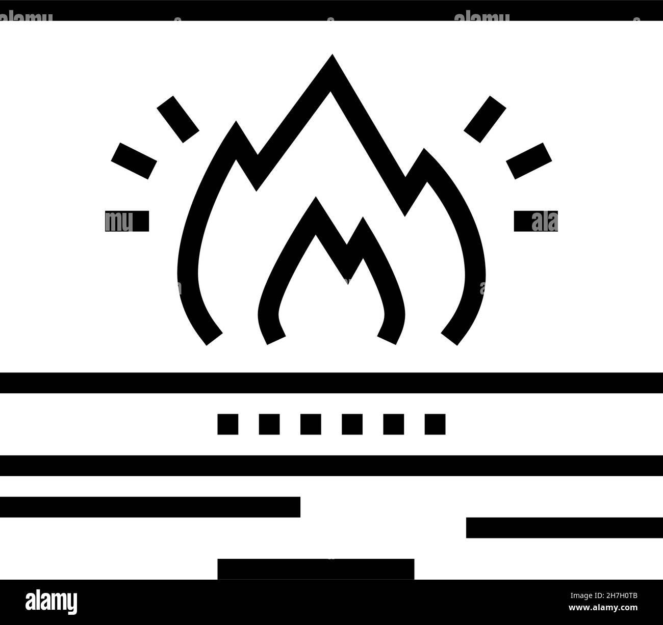 illustration vectorielle de l'icône de la ligne de peau chaude Illustration de Vecteur