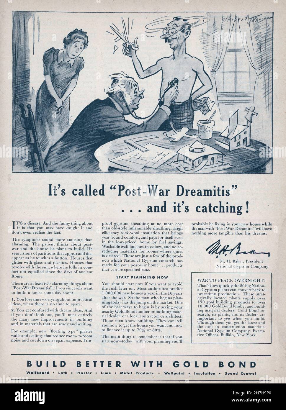 8 mai 1944 Newsweek Magazine Advertising, Etats-Unis Banque D'Images
