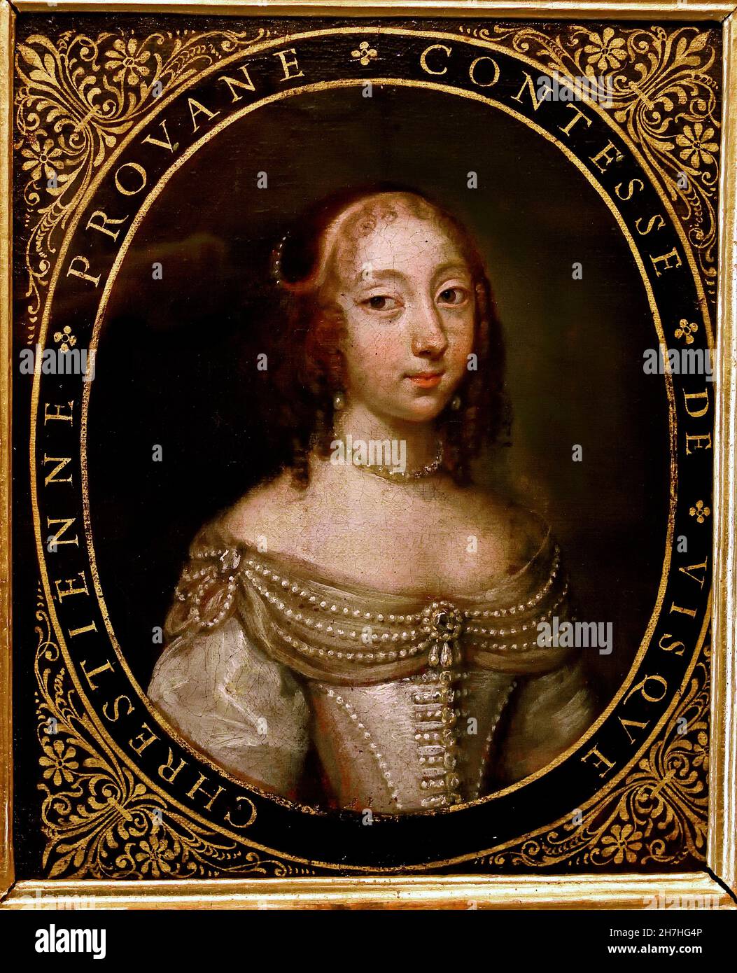 Francesca di Borbone Orléans - Francesca of Bourbon Orleans 1648- 1664 Torino Palazzo Reale - Palais Royal de Turin, Italien, Italie Banque D'Images