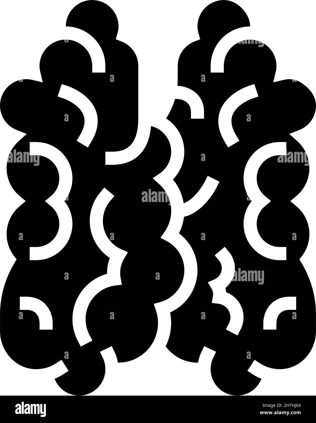 illustration du vecteur d'icône de glyphe du système immunitaire Illustration de Vecteur