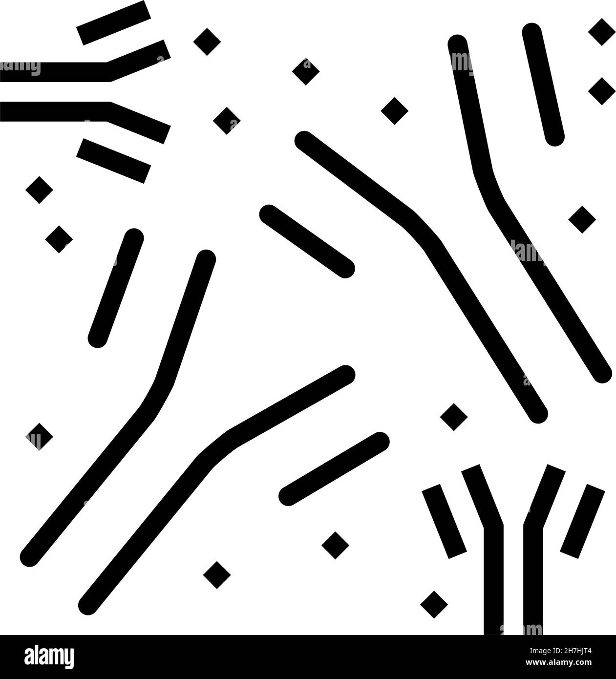 illustration d'un vecteur d'icône de glyphe d'anticorps de maladie Illustration de Vecteur