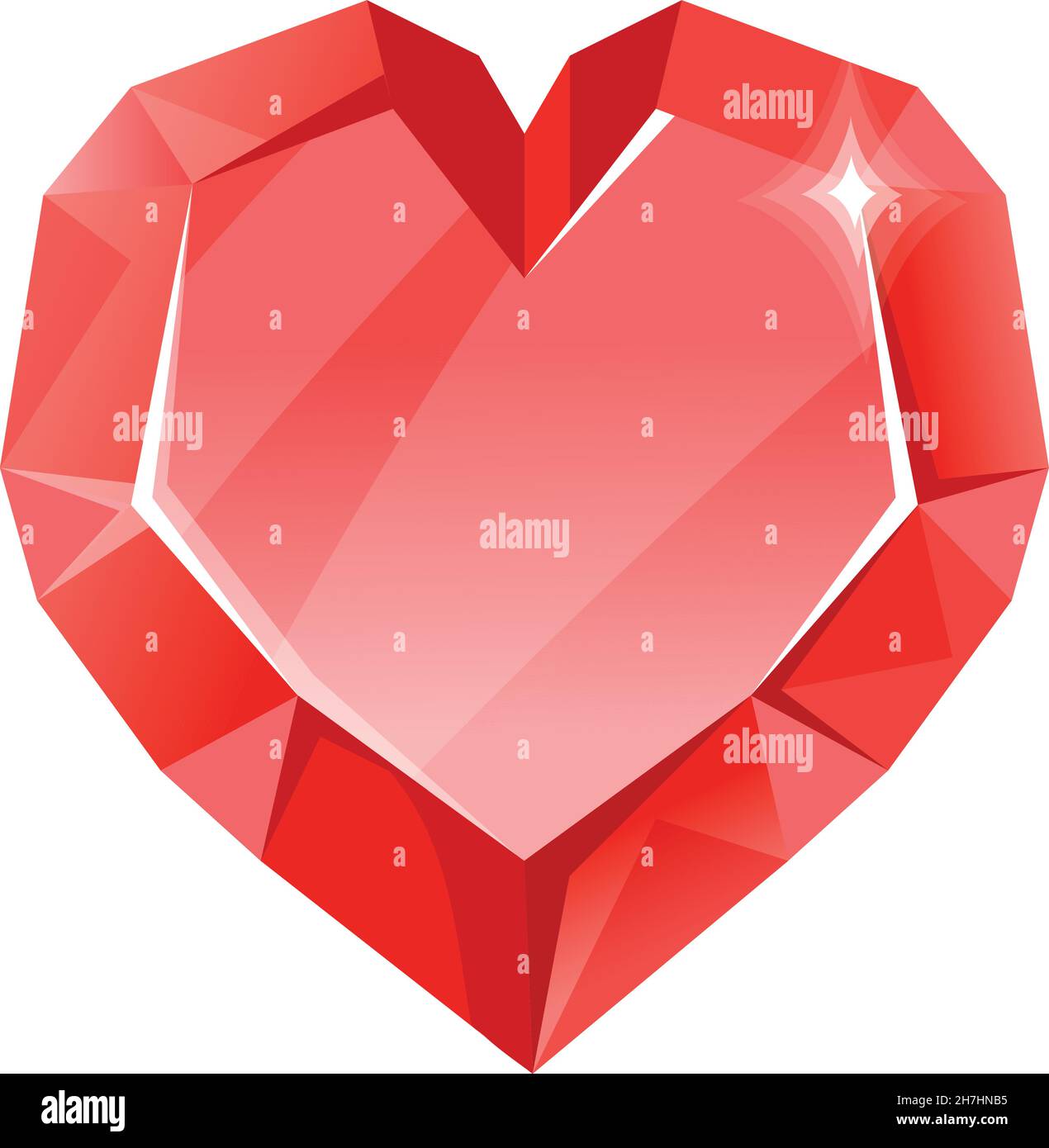 Bijou coeur bijoux.Symbole prisme chanceux pour gui, illustration de  vecteur de dessin animé fantaisie, icône isolée sur fond blanc Image  Vectorielle Stock - Alamy