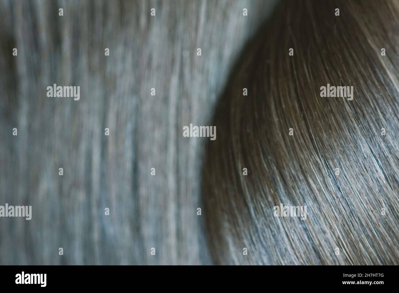 Cheveux blond foncé avec gros plan vague pour l'arrière-plan. Banque D'Images