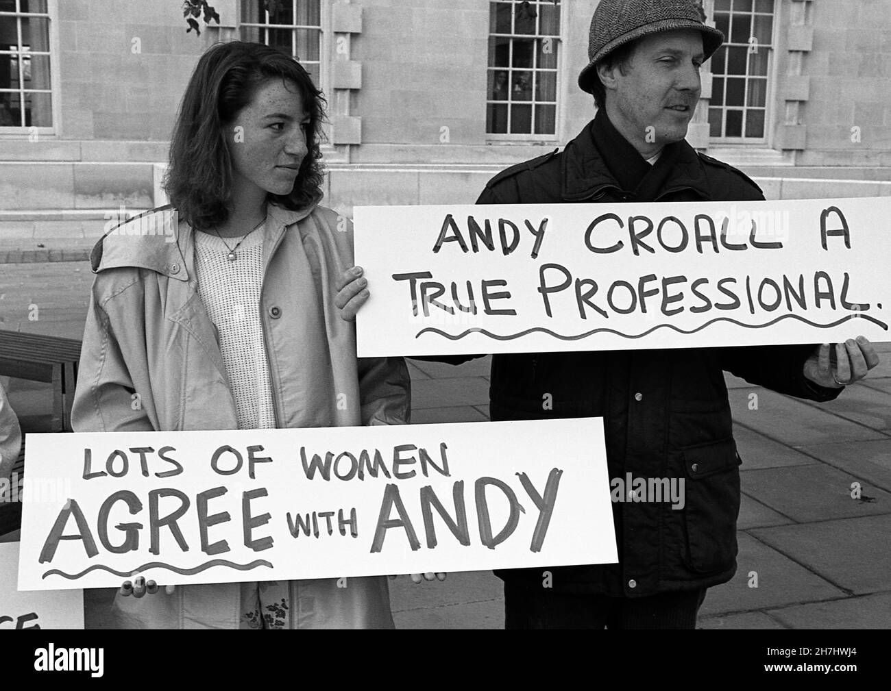 Lobby de County Hall, Nottingham, suite à la suspension du directeur adjoint de Notts SSD, Andy Croall, après ses commentaires anti-avortement à la télévision.Royaume-Uni avril Banque D'Images