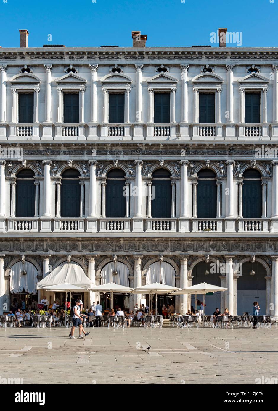 Bâtiment Procuratie Nuove, Piazza San Marco (place Saint-Marc), Venise, Italie Banque D'Images