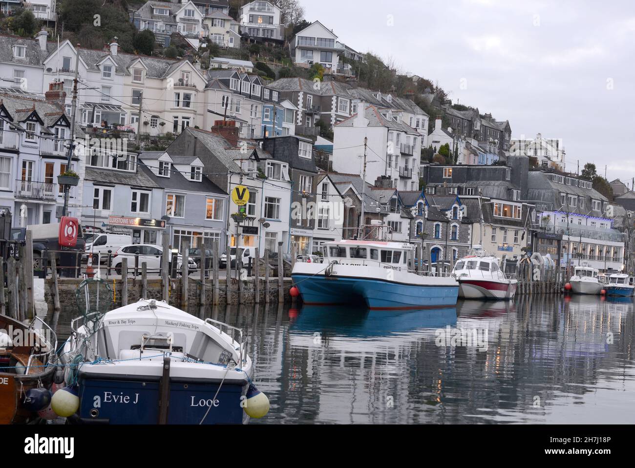 Ville de Looe dans cornwall Banque D'Images