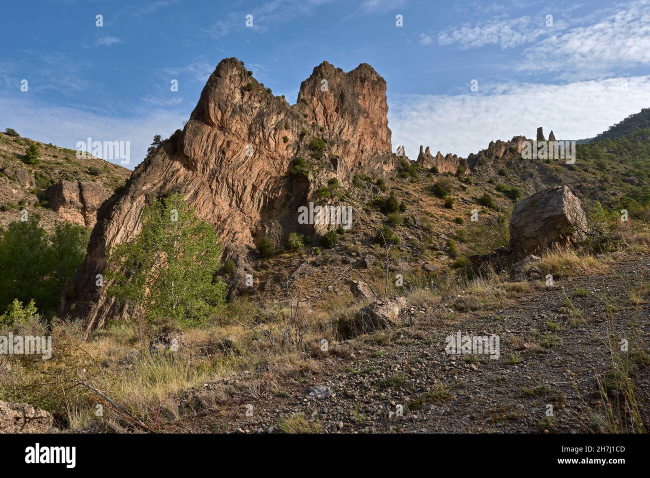 CUCHILLOS de Arcos.Sierra de Javalambre.Teruel, Aragón.Espagne. Banque D'Images CUCHILLOS de Arcos.Sierra de Javalambre.Teruel, Aragón.Espagne. Banque D'Images