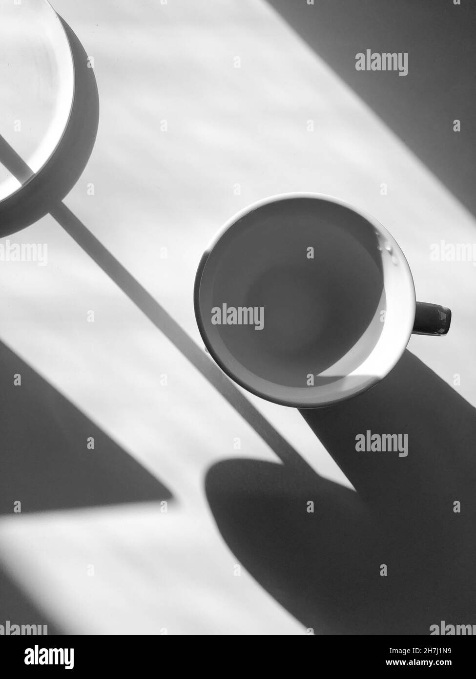 Ombres blanches sur fond blanc Banque D'Images