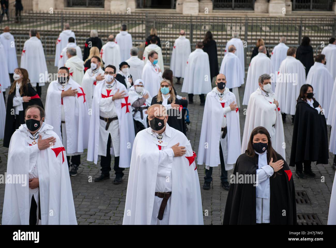 Rome, Italie 20/11/2021: Ordre militaire et religieux des Chevaliers du Christ, Basilique de Santa Maria Maggiore.© Andrea Sabbadini Banque D'Images