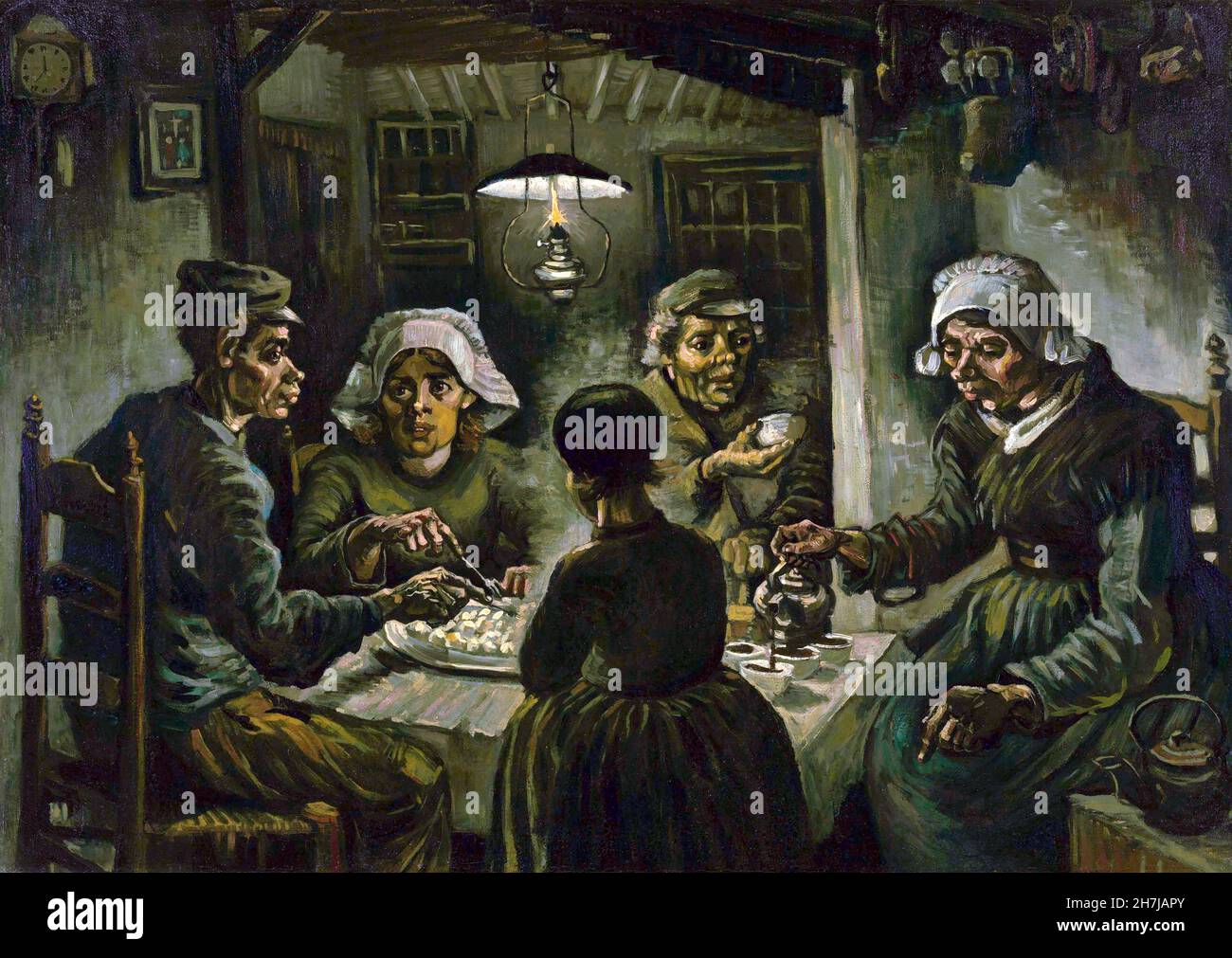 Les mangeurs de pommes de terre de Vincent van Gogh (1853-1890), 1885 Banque D'Images