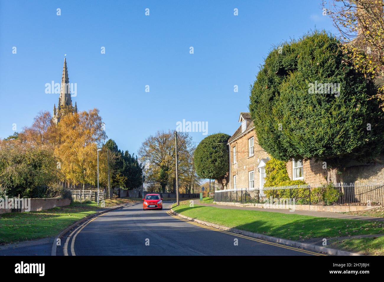 Church Street, Yaxley, Cambridgeshire, Angleterre, Royaume-Uni Banque D'Images