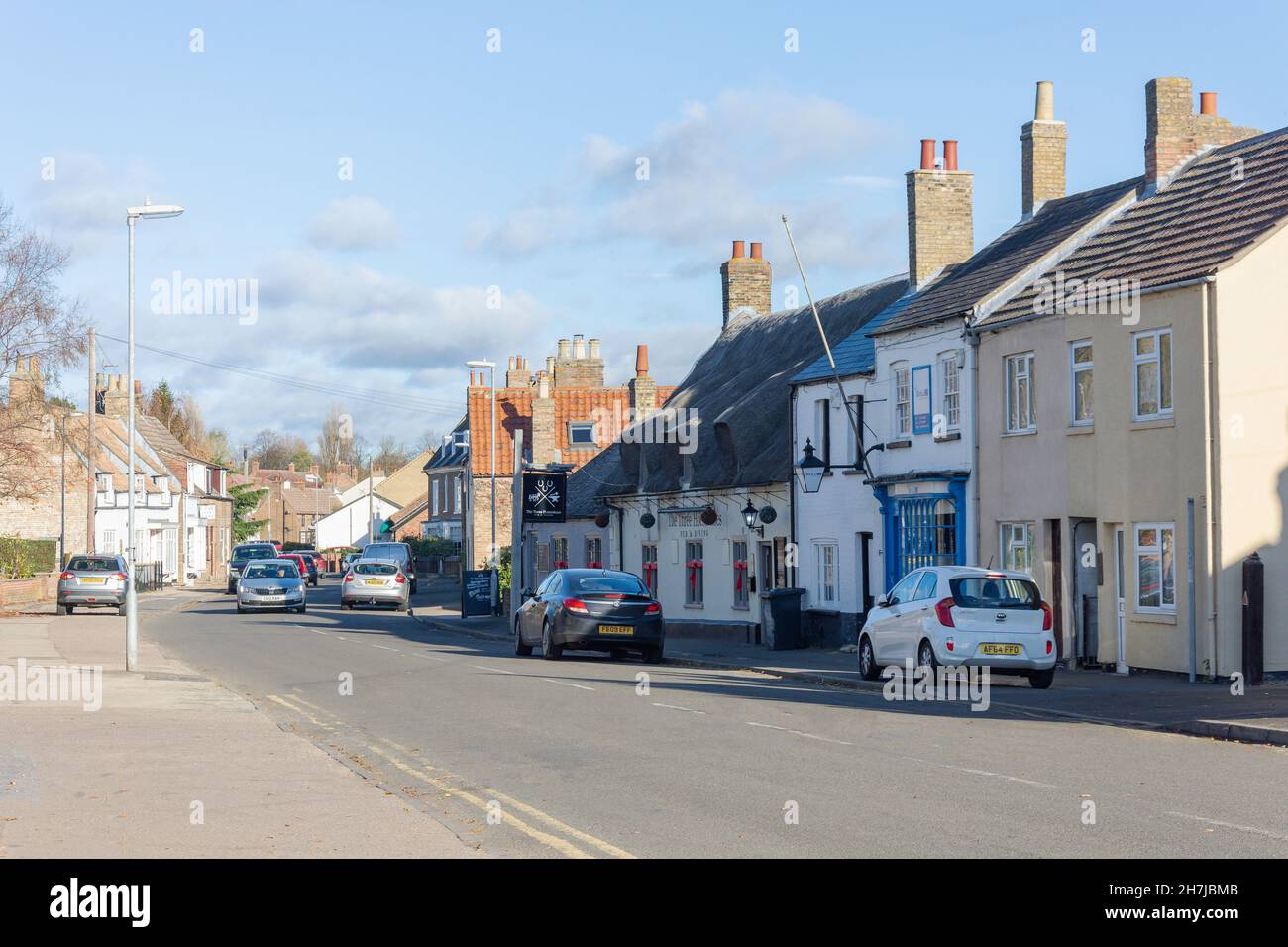 The Three Horseshoes Pub, main Street, Yaxley, Cambridgeshire, Angleterre,Royaume-Uni Banque D'Images