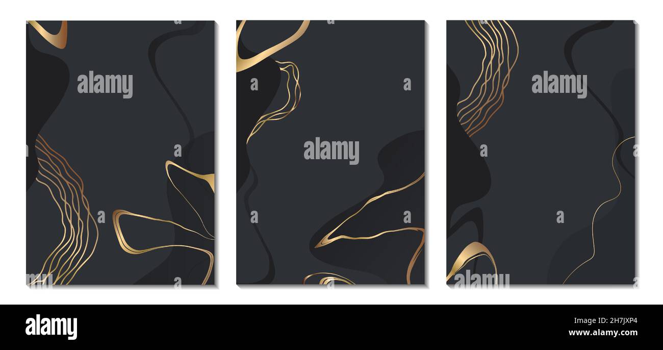 Ensemble de modèles d'arrière-plan universels abstraits.Illustration vectorielle.Style Doodle.Il convient bien pour une couverture, une invitation, une brochure, une affiche. Illustration de Vecteur