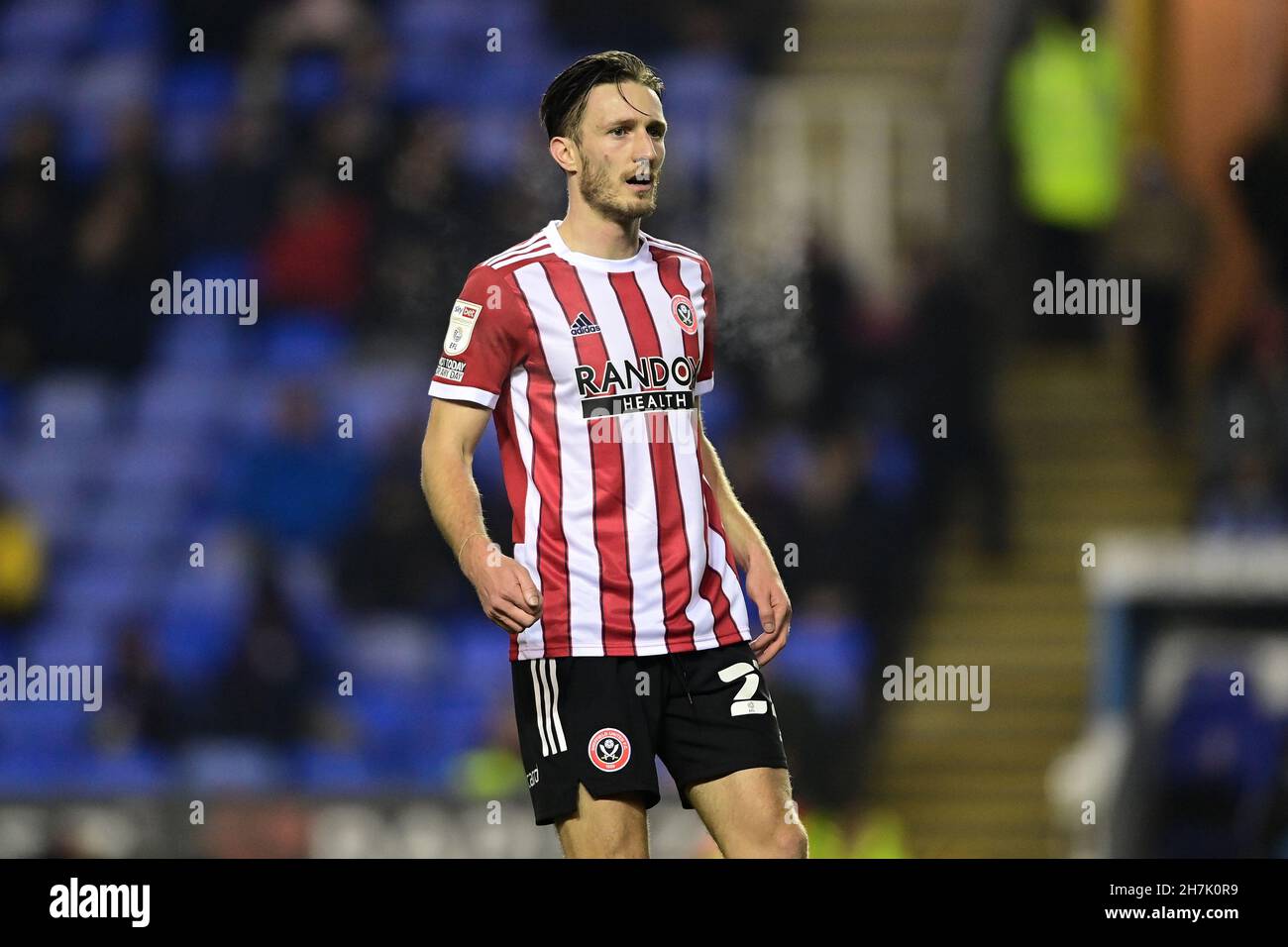 Reading, Royaume-Uni.23 novembre 2021.Ben Davies #22 de Sheffield United à Reading, Royaume-Uni, le 11/23/2021.(Photo par Ashley Crowden/News Images/Sipa USA) crédit: SIPA USA/Alay Live News Banque D'Images