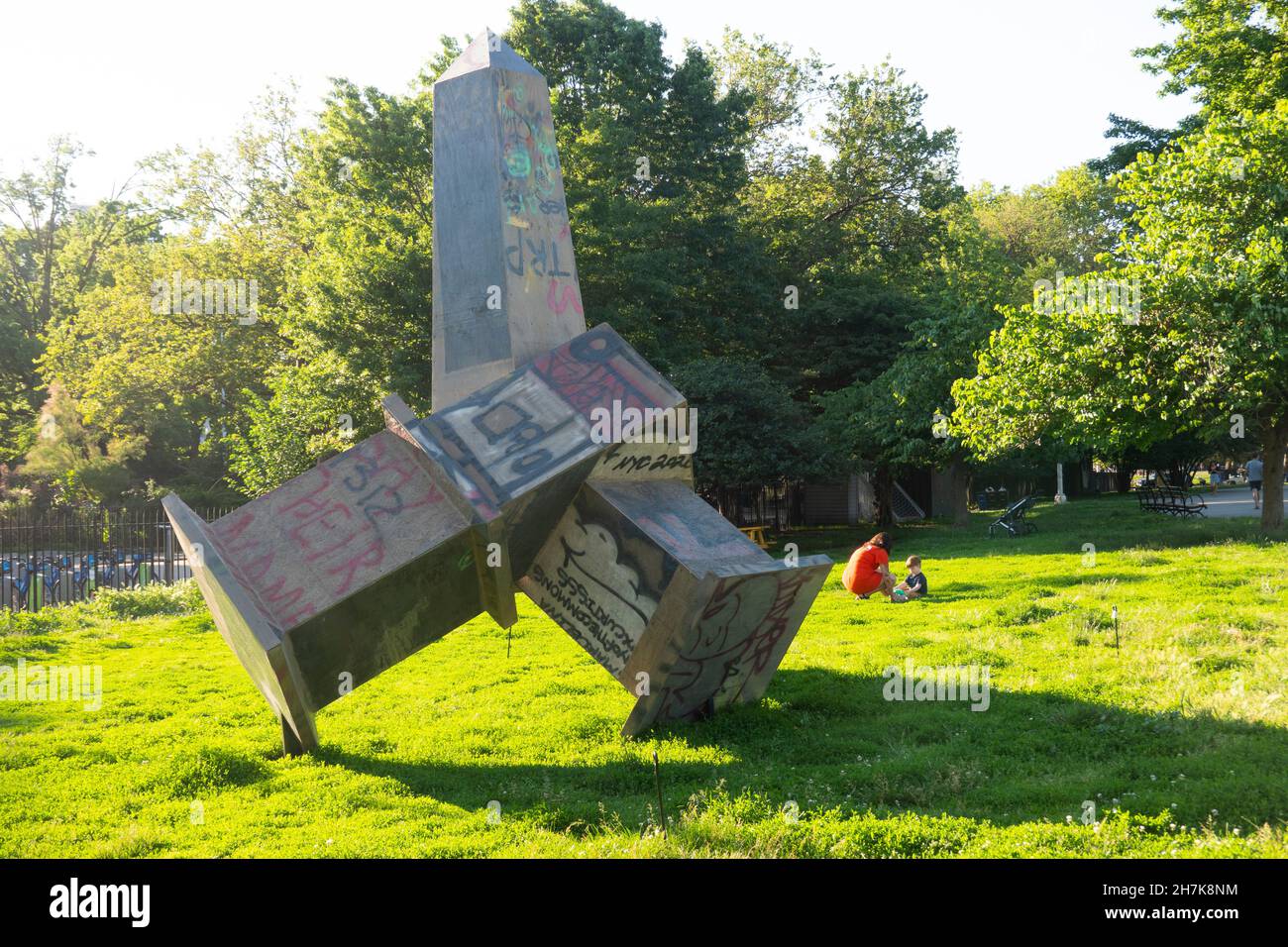 McCarren Park dans le quartier Greenpoint et Williamsburg de Brooklyn, New York Banque D'Images
