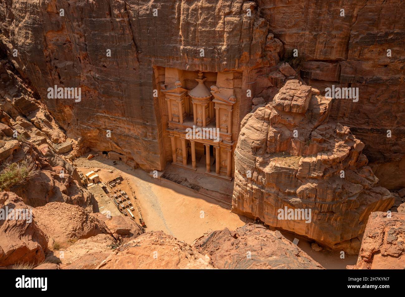 Porte d'Hadrien à Rock City de Petra, Jordanie Banque D'Images