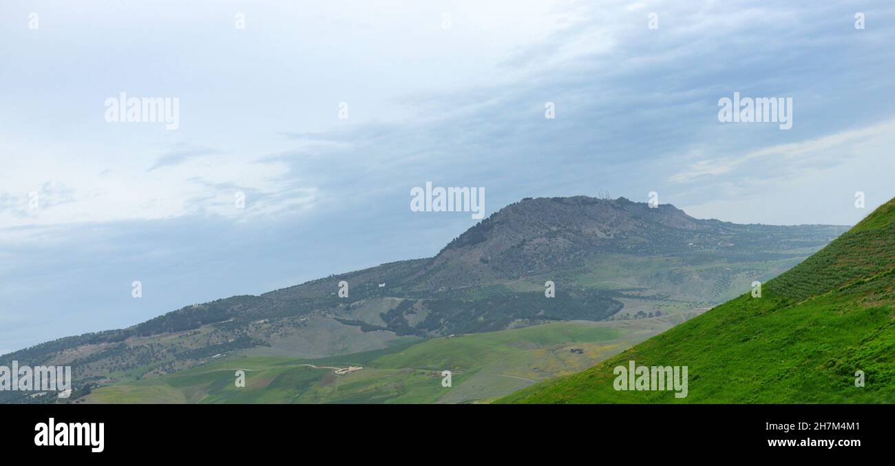 Paysages agricoles dans le nord du Maroc Banque D'Images