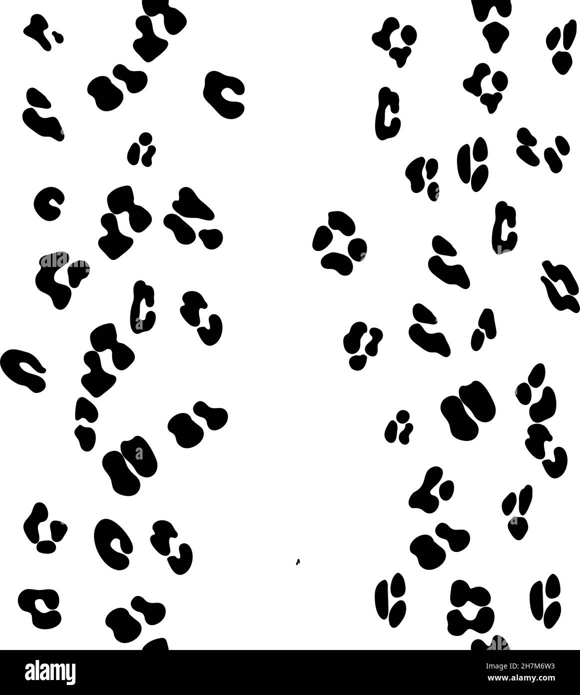 Motif noir et blanc sans coutures léopard.Motif léopard.Motif ocelot sans couture pour papier peint, papier d'emballage, textile. Illustration de Vecteur