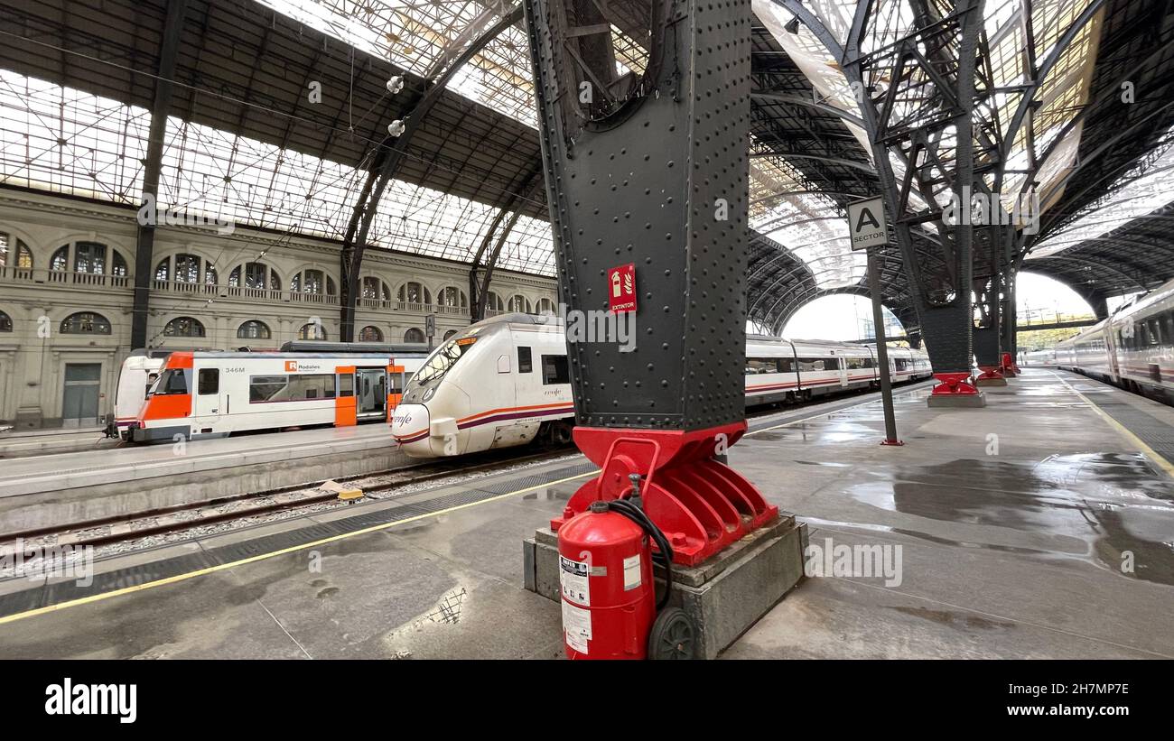 La gare Francia à Barcelone Banque D'Images