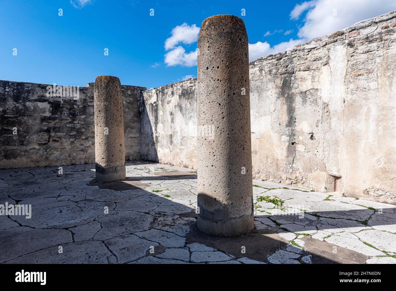 Site archéologique de Mitla de la culture Zapotec, San Pablo Villa de Mitla, Oaxaca, Mexique Banque D'Images