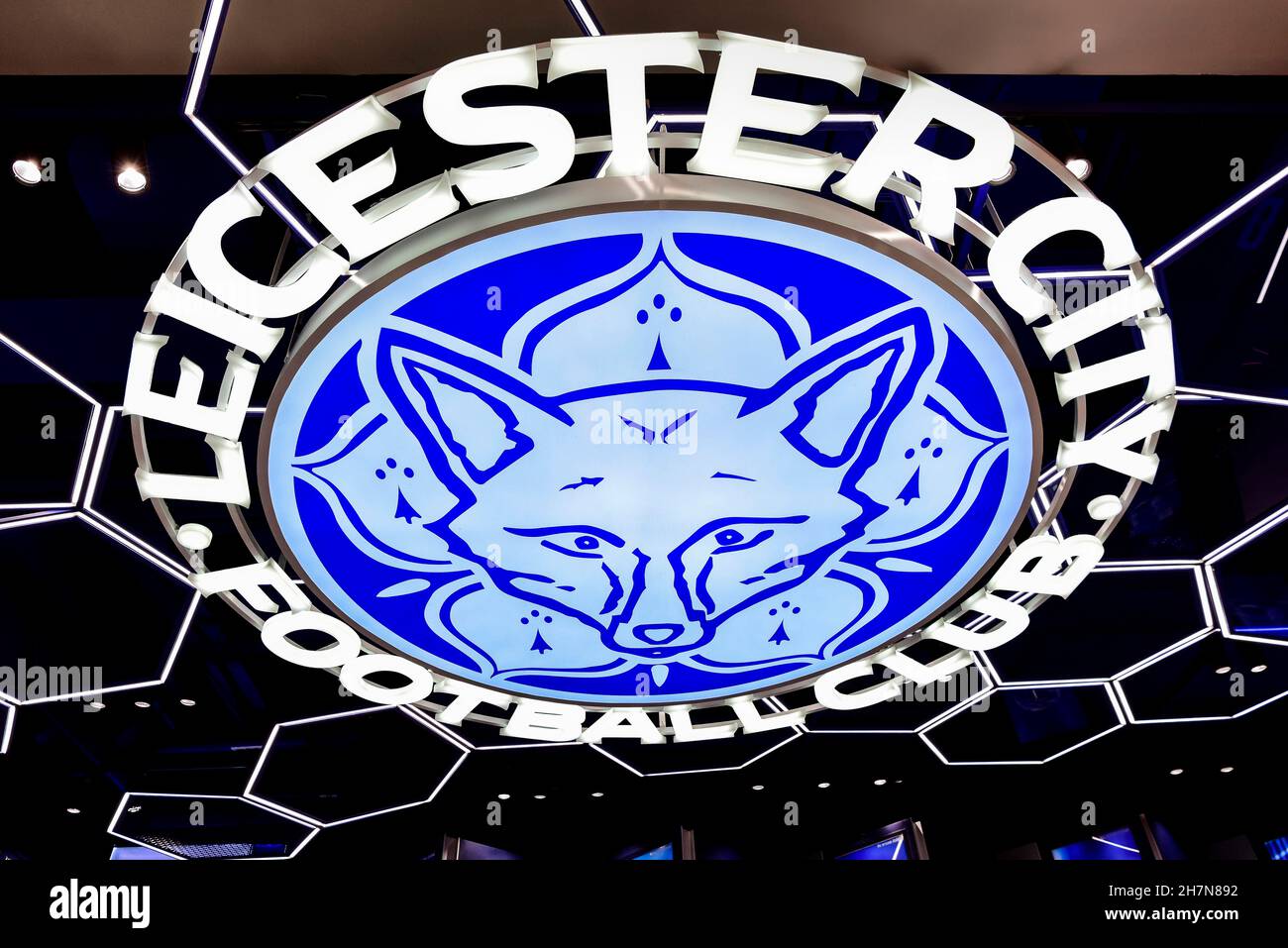 Logo Leicester City football Club Banque D'Images