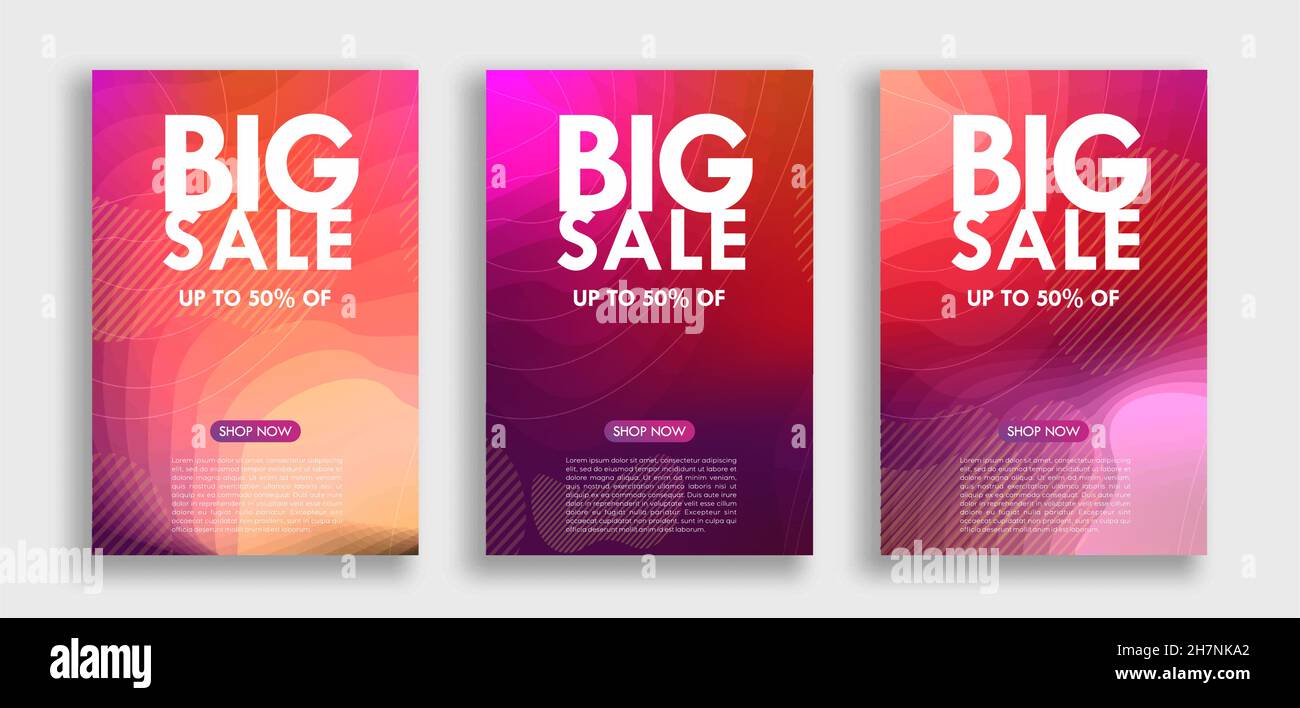 Dynamique moderne fluide mobile pour les bannières de vente flash.Modèle de bannière de vente Illustration de Vecteur