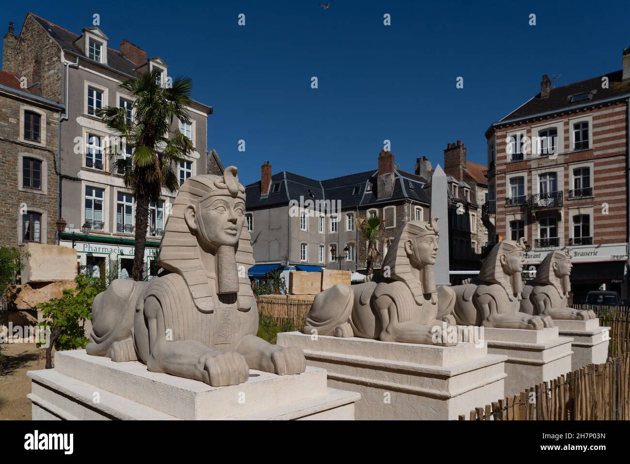 France, hauts-de-France, pas-de-Calais, Boulogne-sur-Mer, citadelle,Jardin éphémère, exposition temporaire sur Napoléon et l'Egypte, Banque D'Images