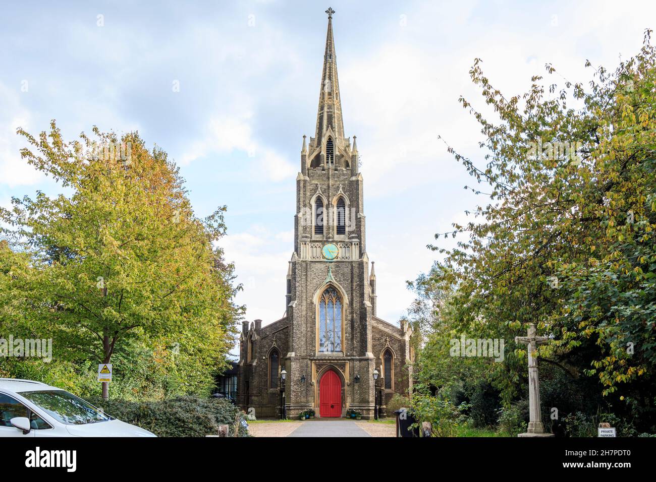 St Michael's Church in South Hill, Highgate, Londres UK, conçu par Lewis Vulliamy et construit par William et Lewis Cubitt en 1832. Banque D'Images