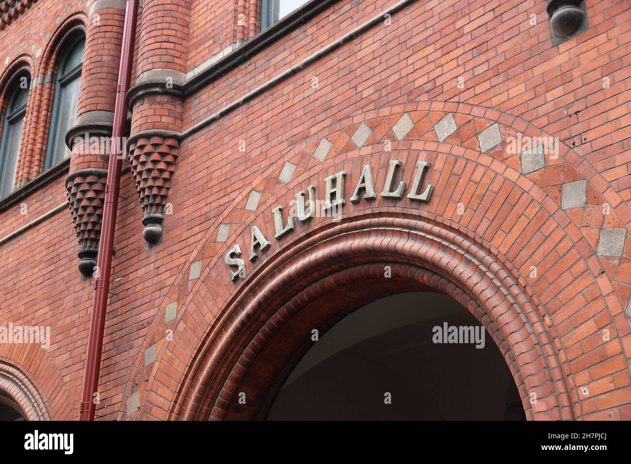 Saluhall (suédois pour la salle de marché) à Stockholm, Suède. Banque D'Images