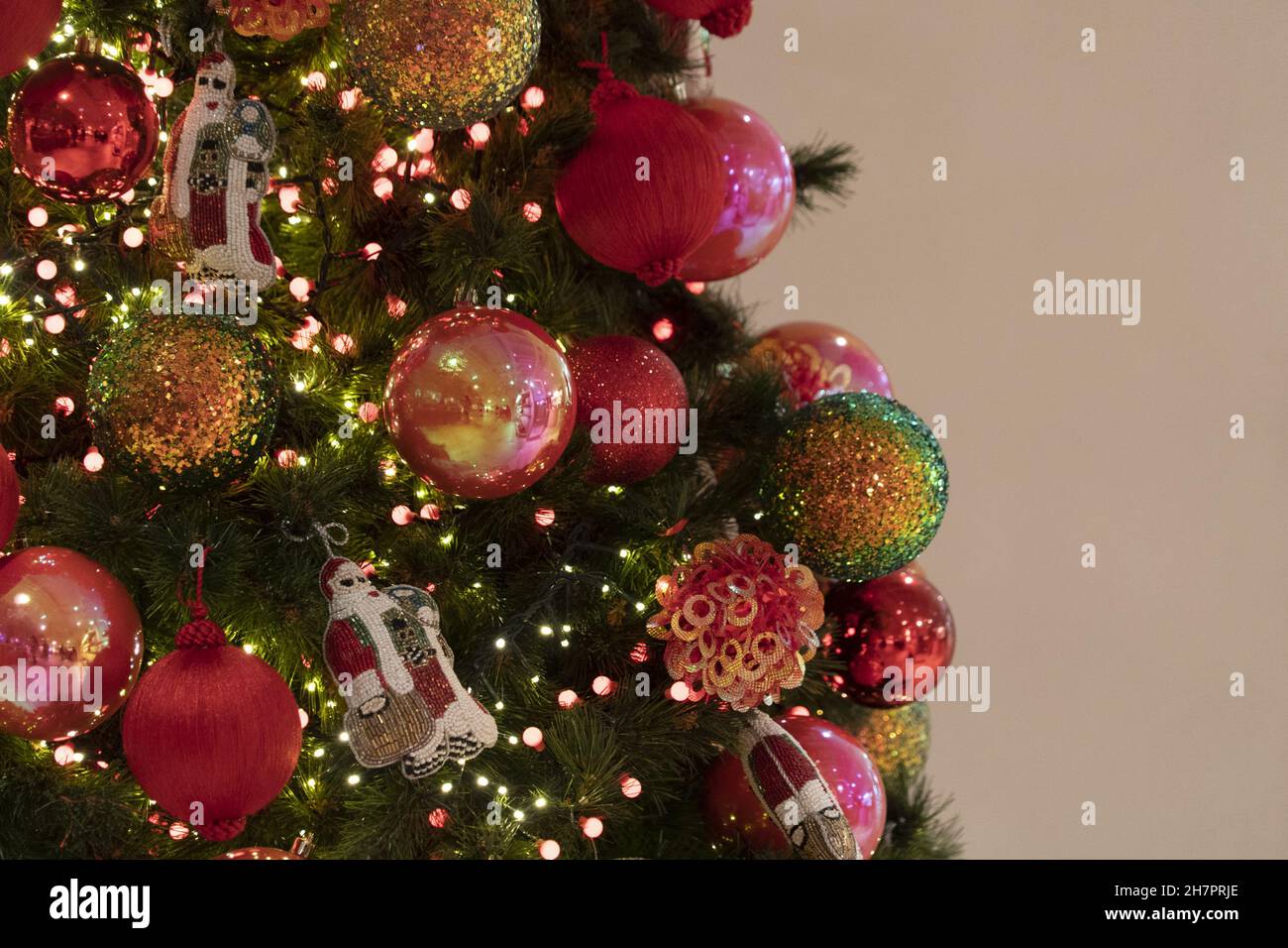 Paris sapin de Noël décoration de luxe Banque D'Images