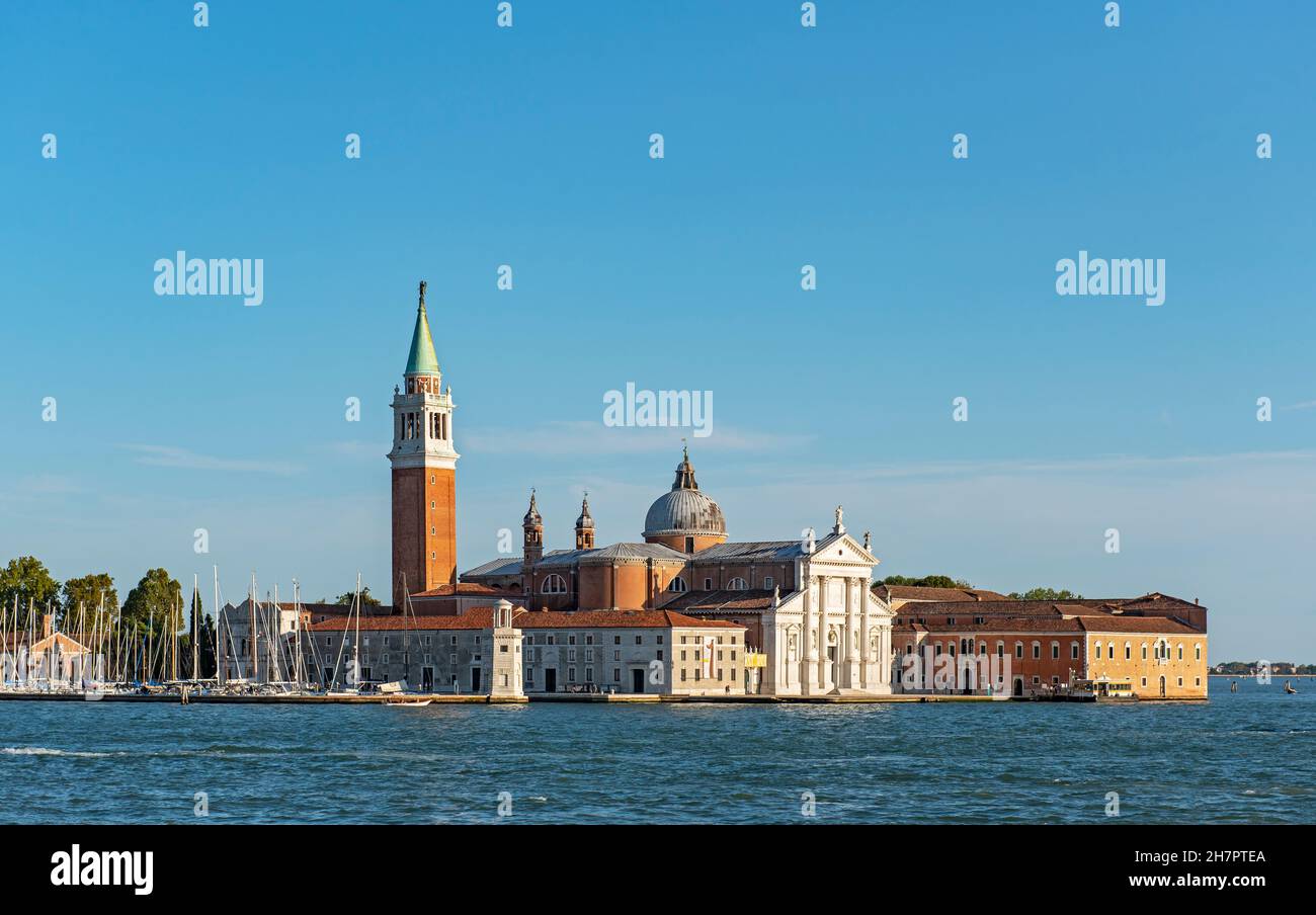 Île et église de San Giorgio Maggiore, Venise, Italie Banque D'Images