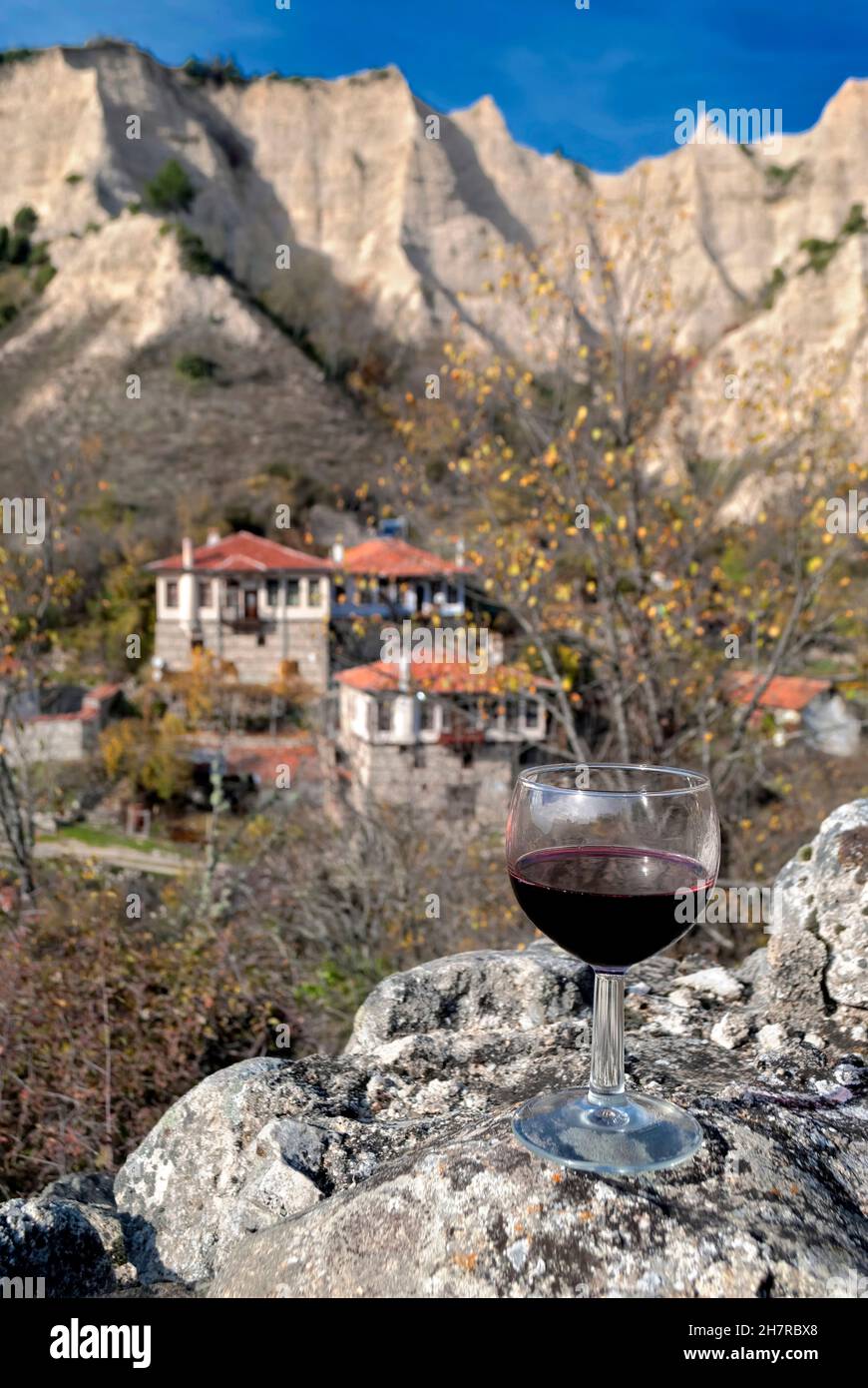 Melnik,centre de viticulture et de production de vin,Bulgarie,Europe, Banque D'Images