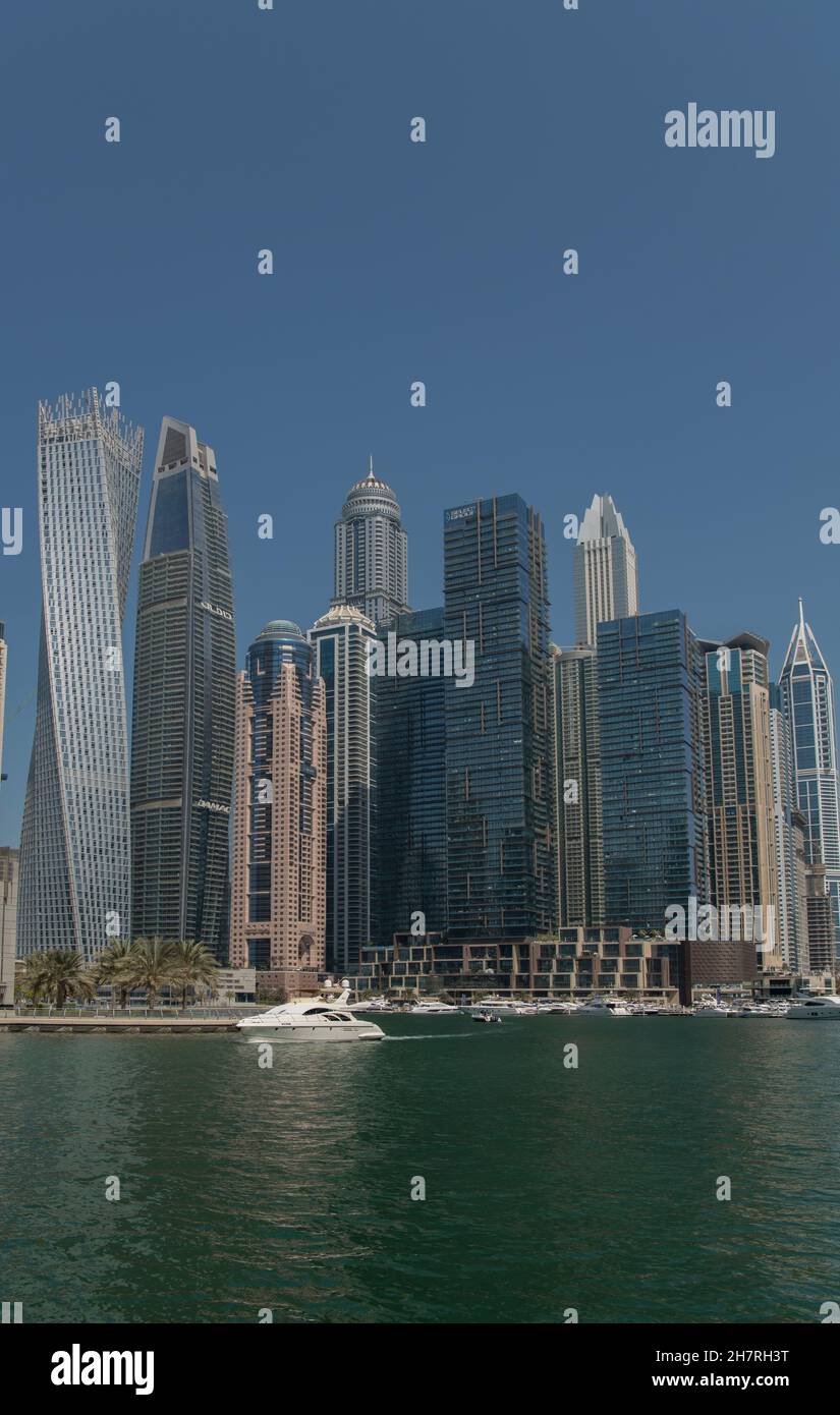 Group od gratte-ciel bâtiments Dubai Marina Dubai Émirats Arabes Unis Banque D'Images