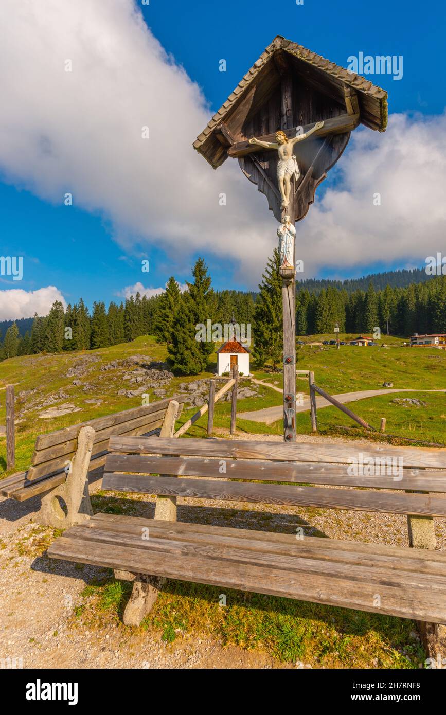 Winklmoosalm ou Winklmoos Alp, plateau élevé 1170m ASL, Reit im Winkl, Chiemgau, haute-Bavière, Alpes bavaroises,Allemagne du Sud, Europe Banque D'Images