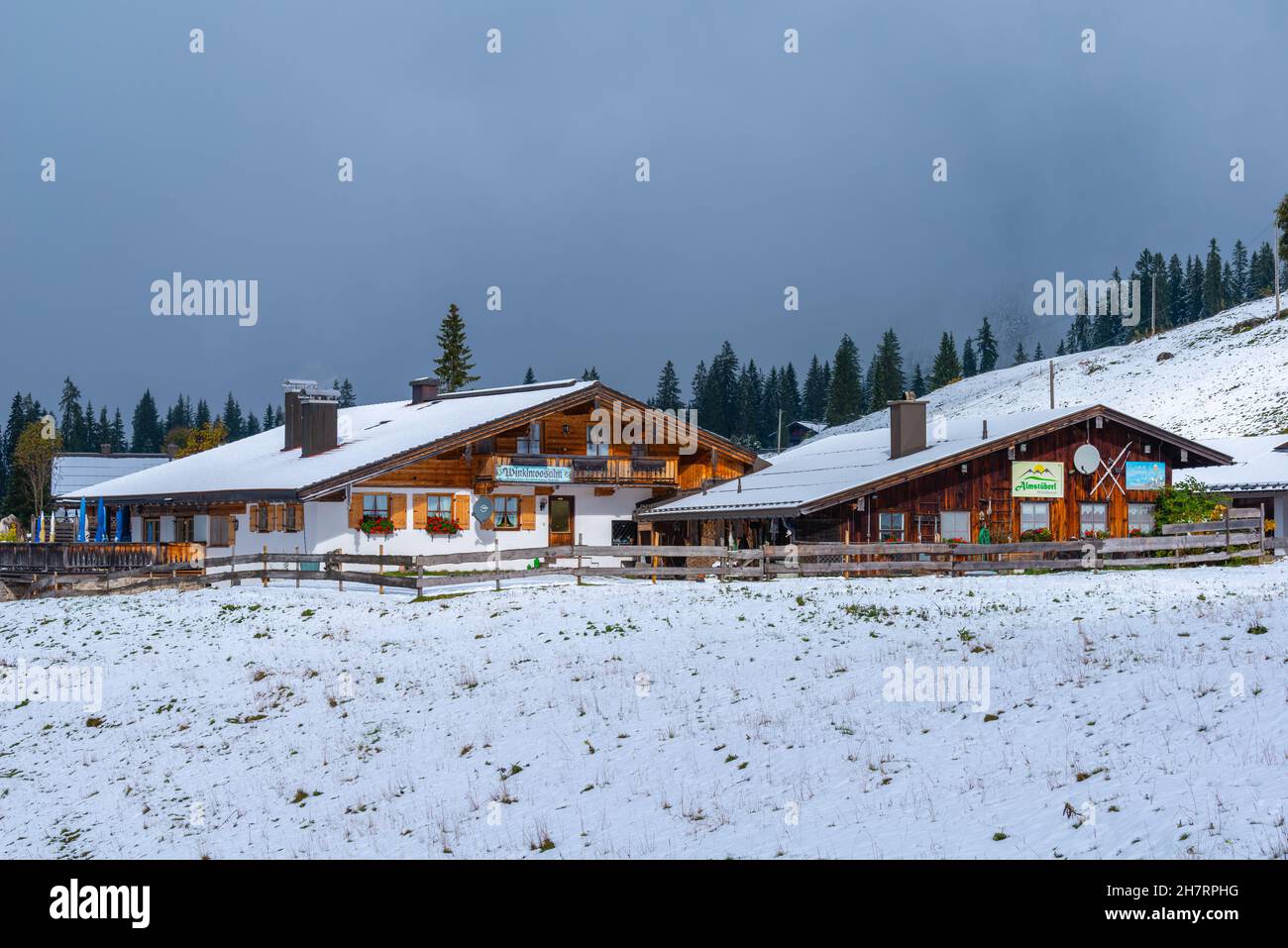 Winklmoosalm ou Winklmoos Alp, plateau élevé 1170m ASL, Reit im Winkl, Chiemgau, haute-Bavière, Alpes bavaroises,Allemagne du Sud, Europe Banque D'Images