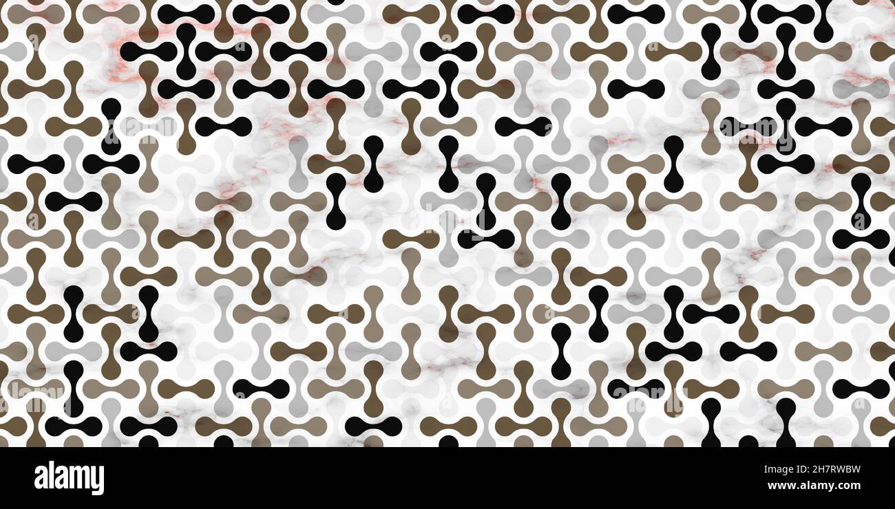 Géométrique abstrait avec motif circulaire élégant d'arrière-plan gris et texture en marbre Illustration de Vecteur